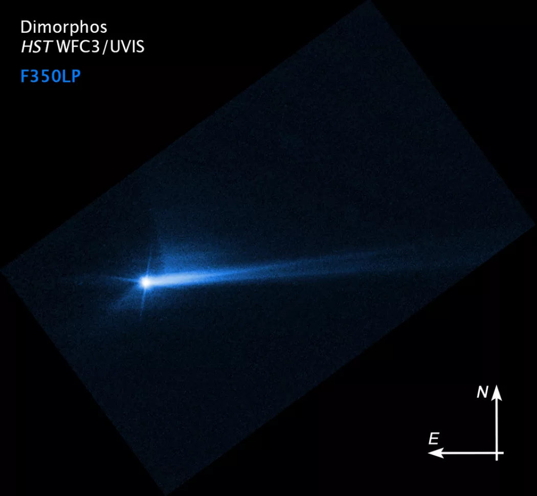 NASA подтверждает, что астероид Dimorph изменил свою орбиту после столкновения с DART